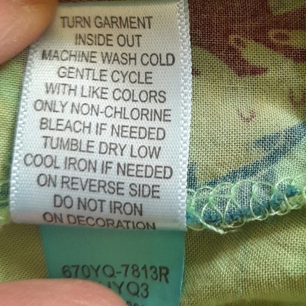 One World Live and Let Live tunic top Large - Picture 12 of 13